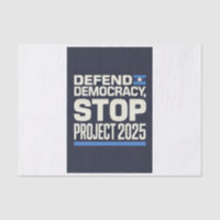 Stop Project 2025 - Defend Democracy - Vote Blue