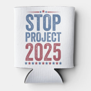 Stop Project 2025 Trump Harris American Patroitic Can Cooler