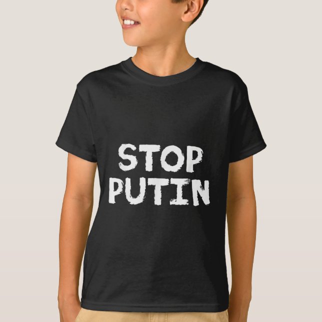 Stop Putin Anti War Protest  T-Shirt (Front)
