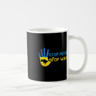 Stop Putin Stop War Support Ukraine I Stand With U Coffee Mug
