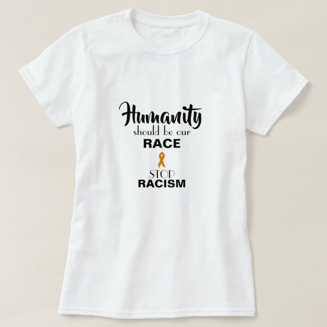 STOP RACISM, PROMOTE EQUALITY t-shirt (Design Front)