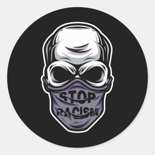 Stop Racism Sticker  (Front)
