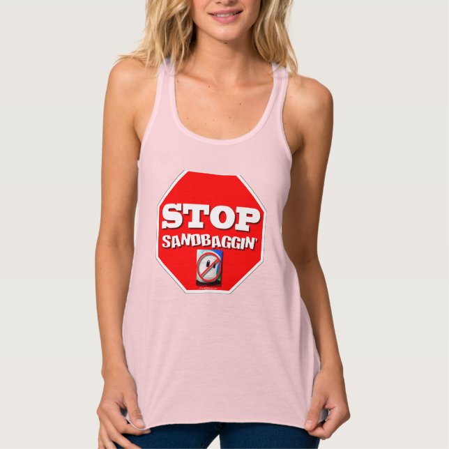 Stop Sandbaggin Singlet (Front)