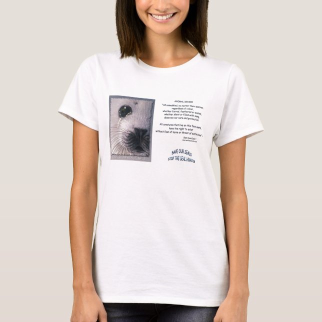 "STOP SEAL HUNT" T-shirt 2 (Front)