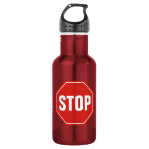 STOP Sign 532 Ml Water Bottle