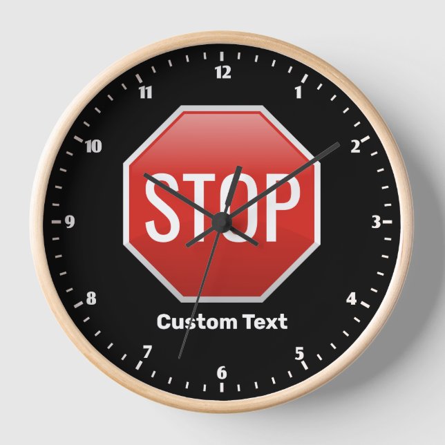 STOP Sign Clock (Front)