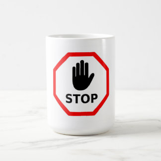 Stop sign coffee mug