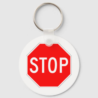 Stop Sign Customisable Key Ring