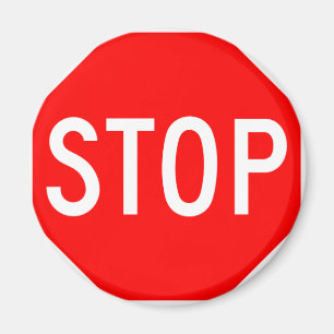 Stop Sign Customisable Magnet