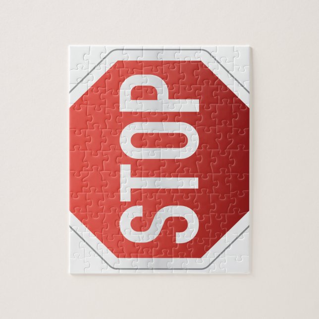 STOP sign Jigsaw Puzzle (Vertical)