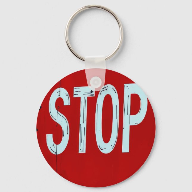 Stop sign  key ring (Front)