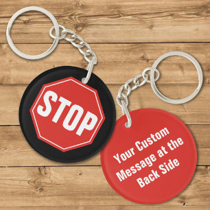 STOP Sign Keychain