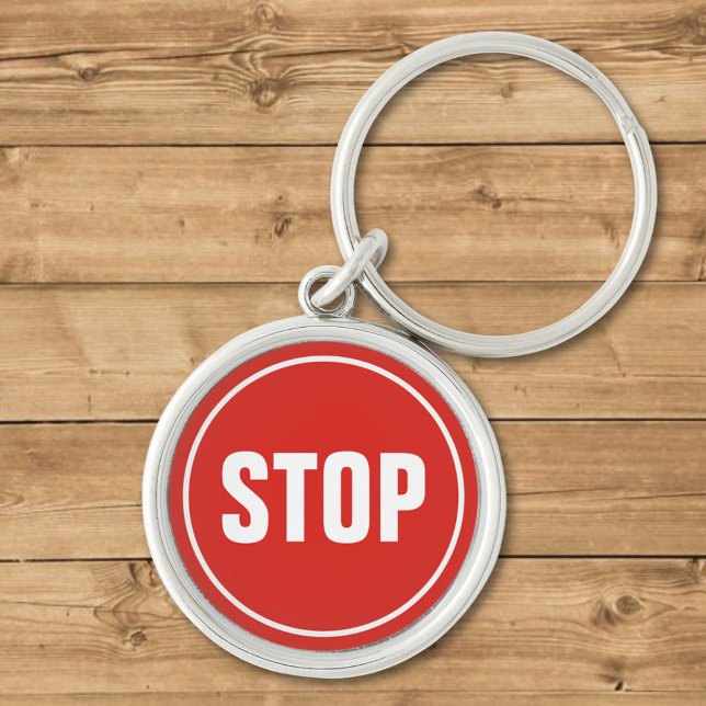 STOP Sign Keychain (Creator Uploaded)