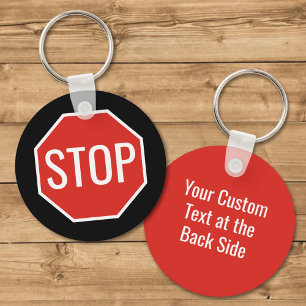 STOP Sign Keychain