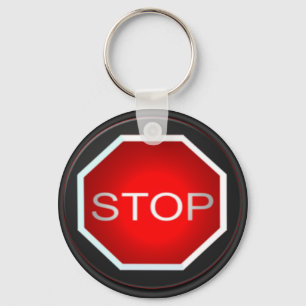 Stop Sign Keychain