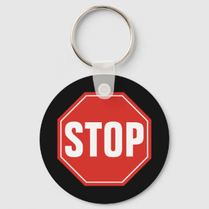 STOP Sign Keychain
