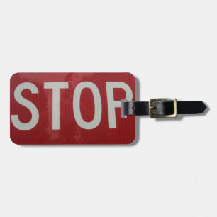 Stop Sign Luggage Tag
