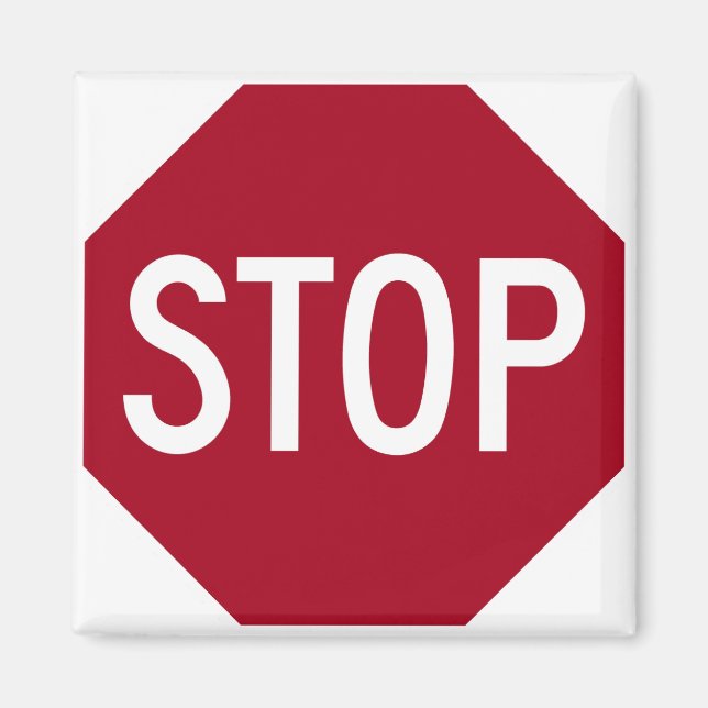 Stop Sign Magnet (Front)