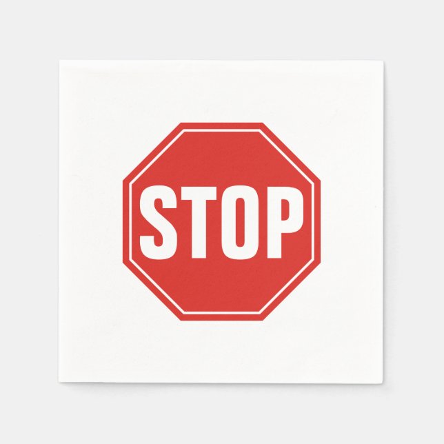 STOP Sign Napkin (Front)