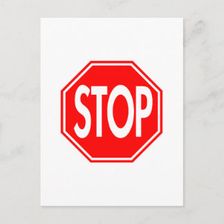 Stop Sign Postcard