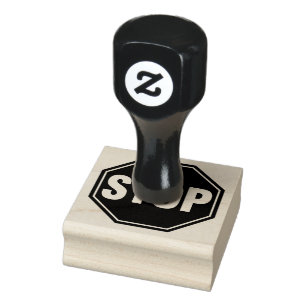 STOP Sign Rubber Stamp