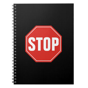 STOP Sign Spiral Notebook