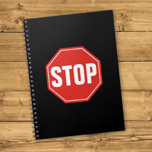 STOP Sign Spiral Notebook