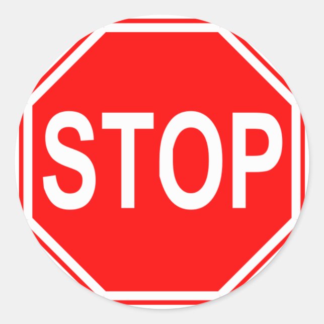 Stop Sign stickers (Front)