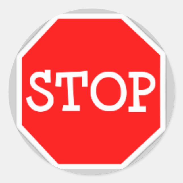 Stop Sign Stickers (Front)