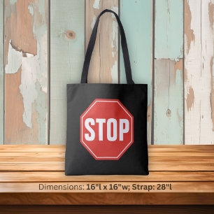 STOP Sign Tote Bag