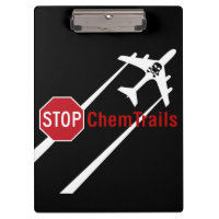 Stop Sign White Chemtrails Plane Death Skull