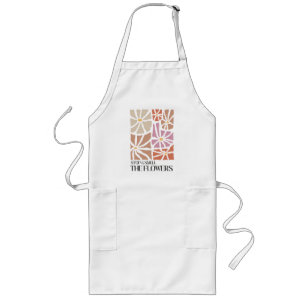 Stop & Smell the Flowers Boho Wildflower Long Apron