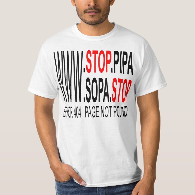 Stop SOPA & PIPA T-shirt (Front)