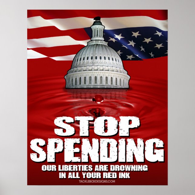 Stop Spending (16x20) Poster (Front)