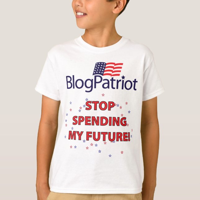 Stop Spending My Future! T-Shirt (Front)