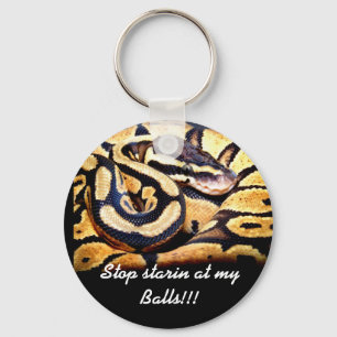 Stop starin at my Balls!!! Key Ring