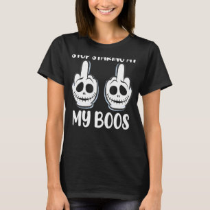 Stop Staring At My Boos Adult Humour Inappropriate T-Shirt