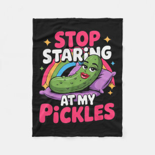 Stop Staring At My Ckle Funny Embarring Adult Humo Fleece Blanket