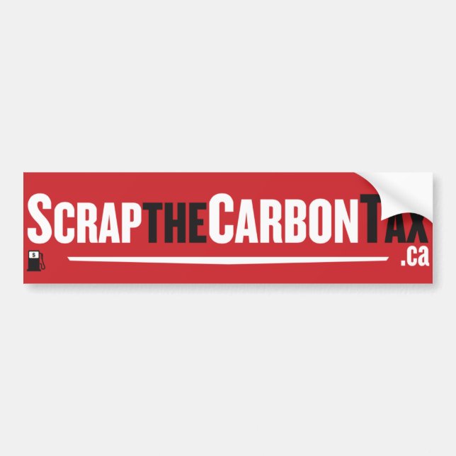 Stop the Carbon Tax Bumper Sticker! Sticker (Front)