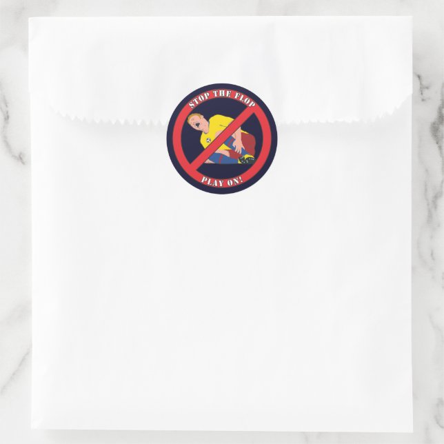STOP THE FLOP CLASSIC ROUND STICKER (Bag)