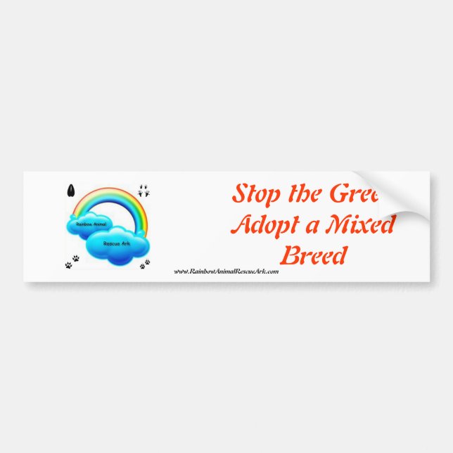 Stop The Greed Bumper Sticker (Front)