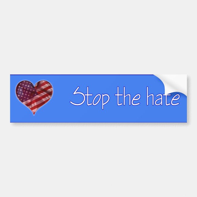 Stop the Hate Bumper Sticker (Front)