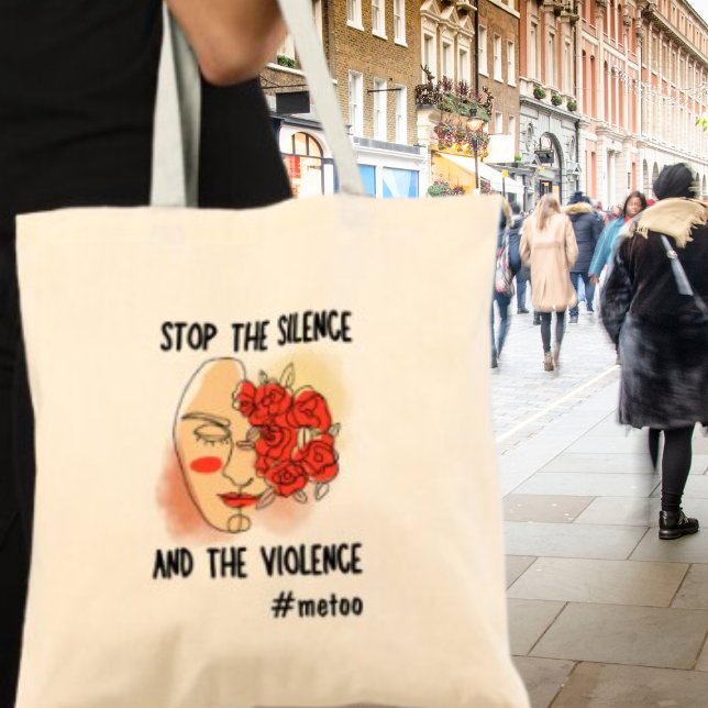 Stop the Silence Feminist Activist Metoo Tote Bag (Shop now and stand up, speak out and make a difference!)