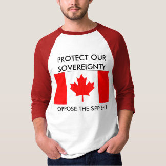 STOP THE SPP - Canada Flag T-Shirt