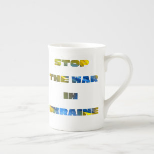 Stop the War in Ukraine Bone China Mug