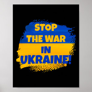 Stop The War In Ukraine - Peace In The World - Fla Poster