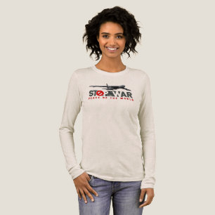 Stop The War (Light mode) Women's Long Sleeve Tri-Blend Shirt