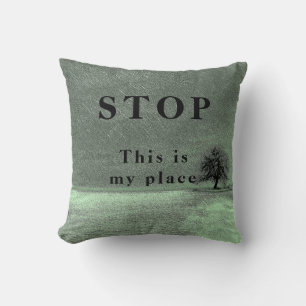 Stop   - throw pillow