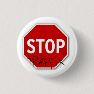 Stop, TRAFFicK 3 Cm Round Badge