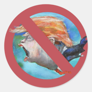 Stop Trump art Unique No Trump Sticker political